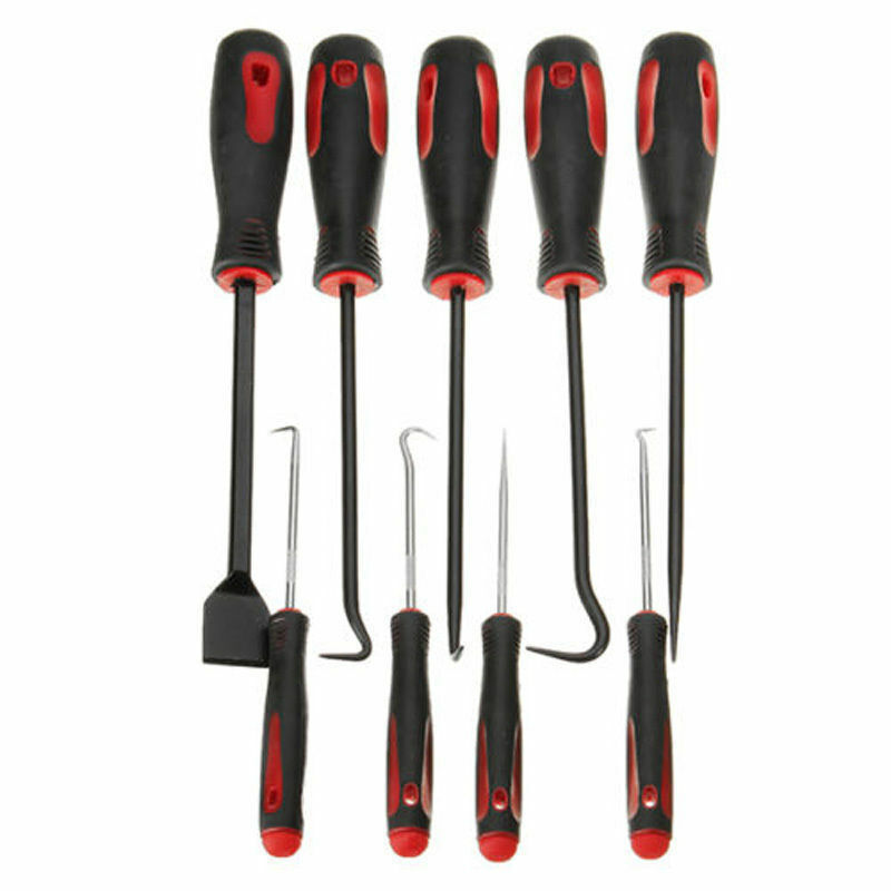 9Pcs Long Hook and Pick Set with Magnetic Telescoping Pick Up Tools