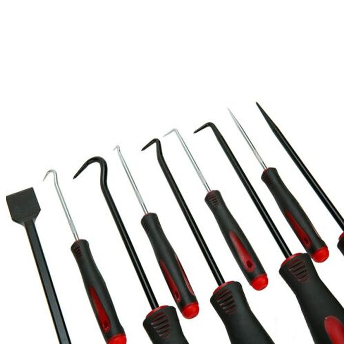 9pc Scraper Hook And Pick Set Removal Tool O Rings Seals Rubber Handle