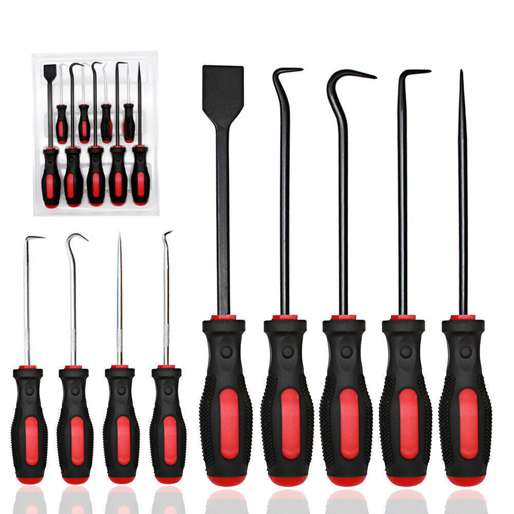 9Pcs Long Hook and Pick Set with Magnetic Telescoping Pick Up Tools