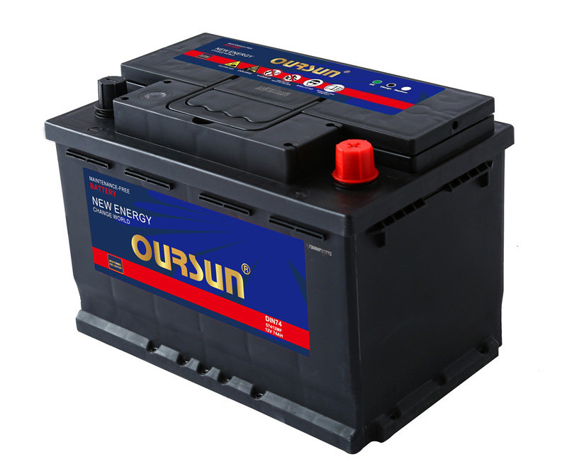 Wholesale 12V 75AH MF DIN75 Volt electric car battery for cars eletricos