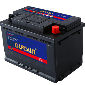 Wholesale 12V 75AH MF DIN75 Volt electric car battery for cars eletricos