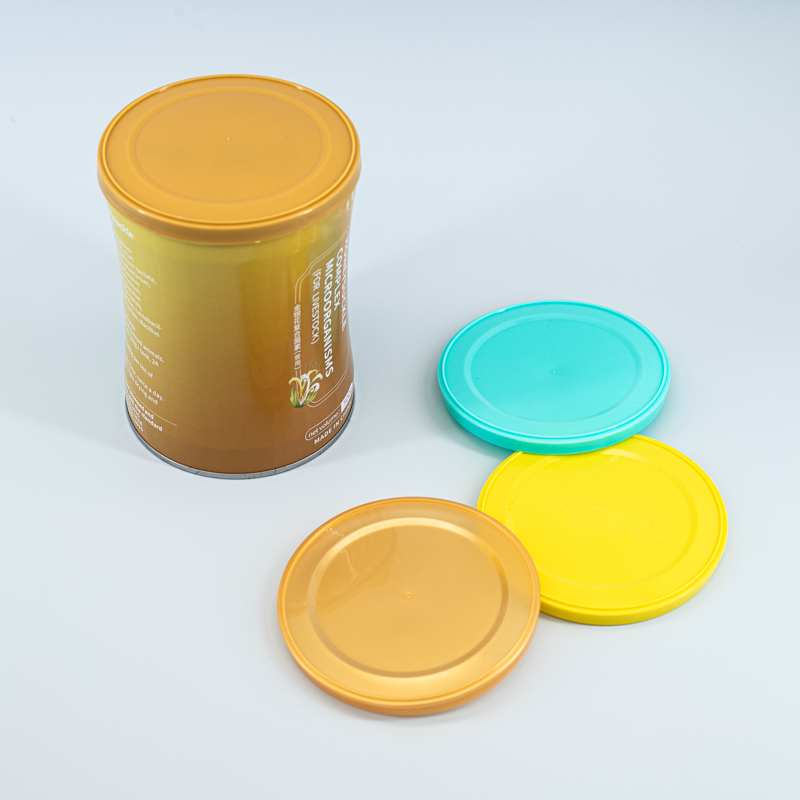 Hot selling 404# plastic lids for jars custom logo colour PE Dust cover