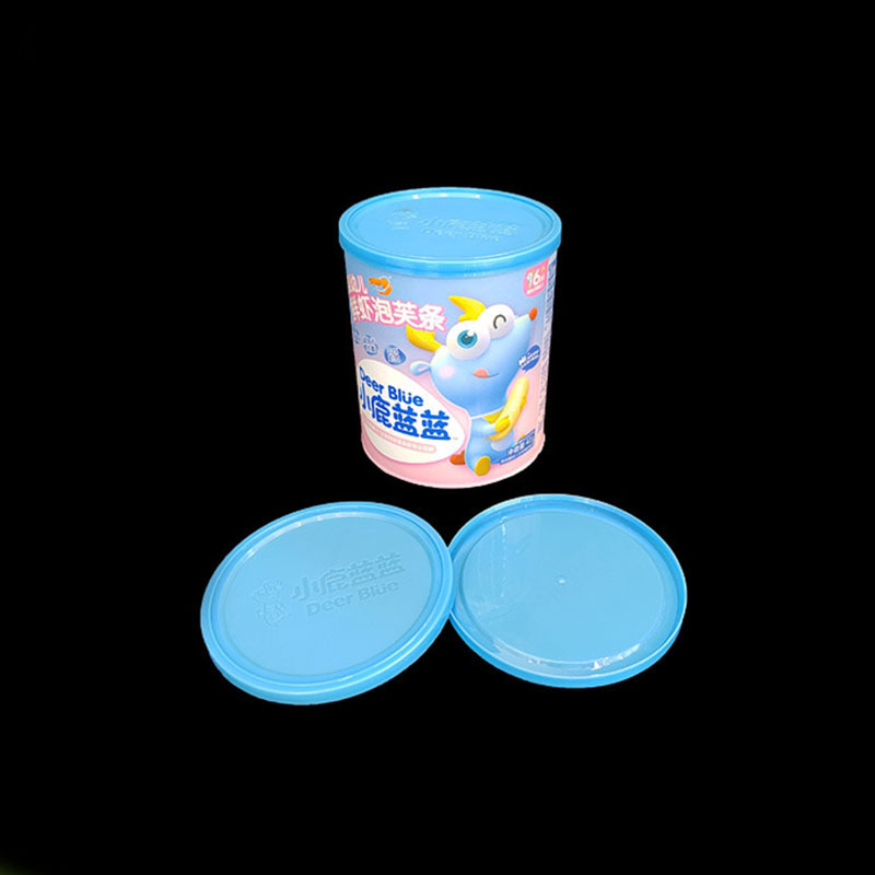 Factory price wholesale sales hard plastic lid cap PE cover 401# paper can milk powder lid