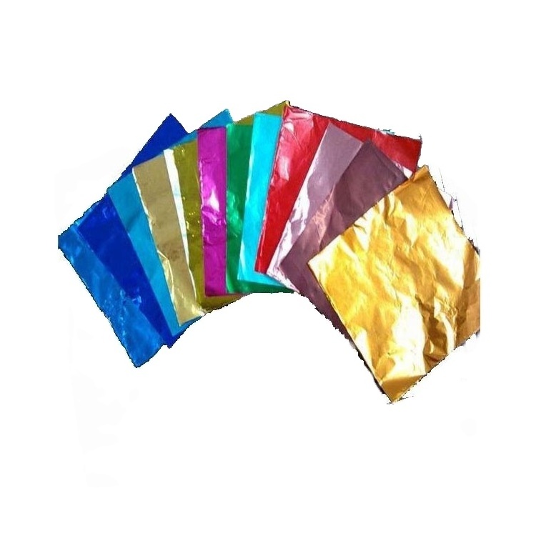 8011 soft patterned colored embossed printed aluminium foil Rolls sheets for chocolate packaging Paper