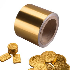 custom printed  designed aluminum foil for gold coin chocolate packaging