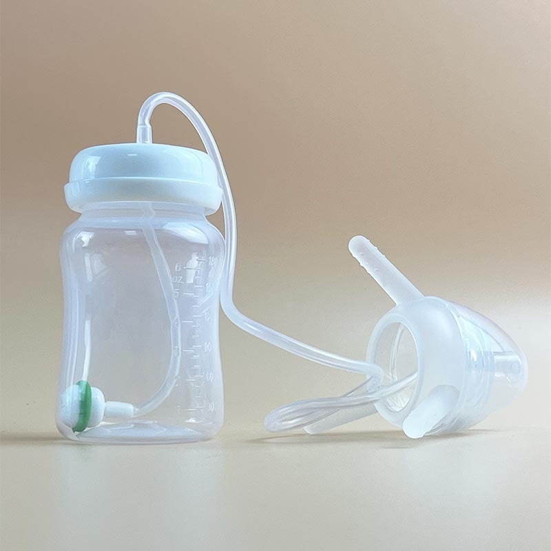 New Prpduct Hands Free Baby Bottle with Tube  - Anti-Colic  Feeding Baby Bottle System   Milk Weaning Baby Supply