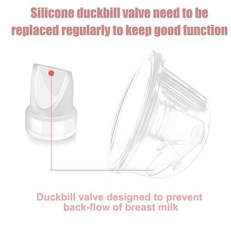 Duckbill Valves Compatible with Momcozy M5 Wearable Breast Pump, Replacement Pump Parts Accessories Compatible for Momcozy M5