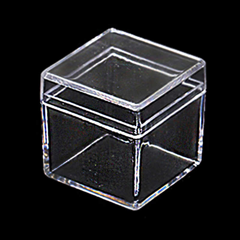 Wholesale Customized Good Quality Transparent Box Clear Small Plastic tiramisu Candy Dessert Boxes PS Mini Box Transparent