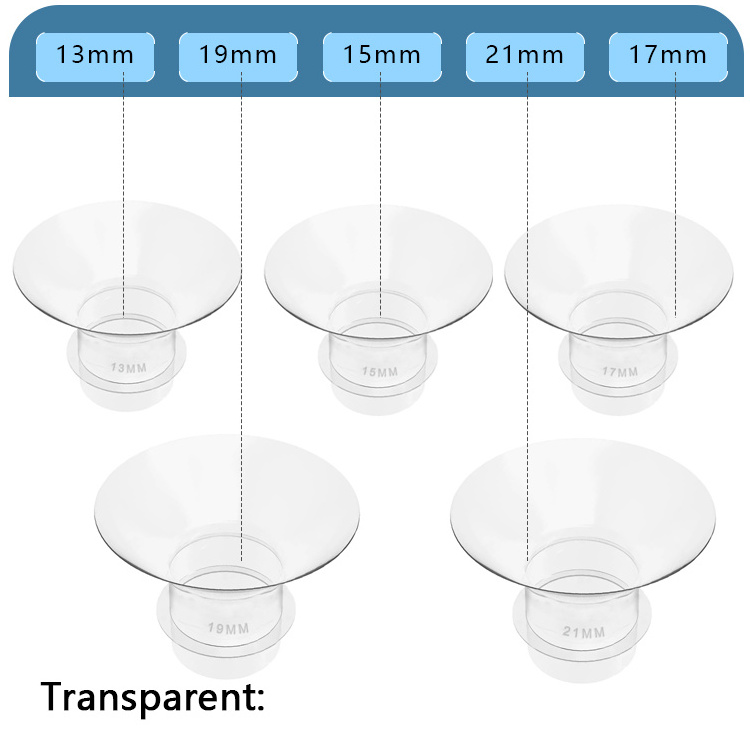 Hot sale Wearable BreastPump Accessories Transparent Silicone Insert for 24mm Flange Suitable for Medela,Spectra,Momcozy,Cimilre