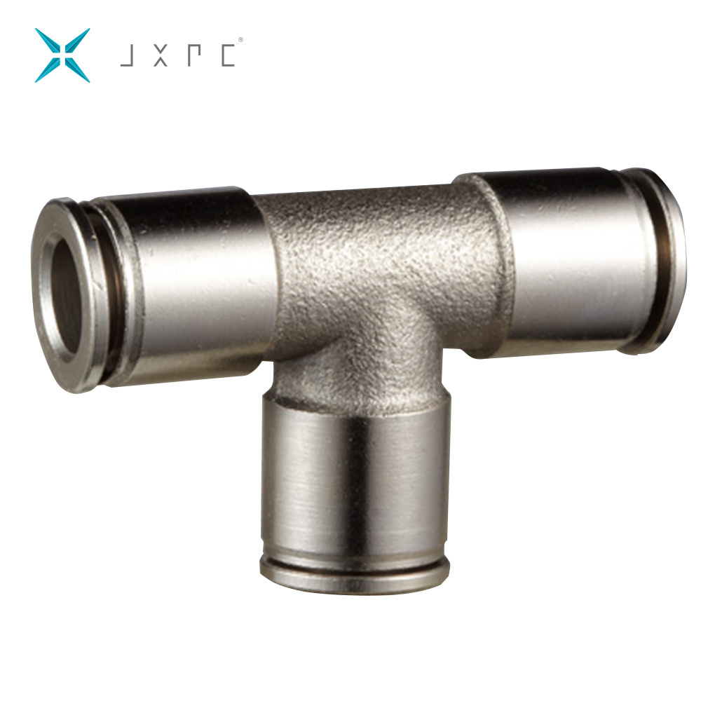 JXPC Pneumatic Metal One Touch Brass PU Tube Connector Push Fittings