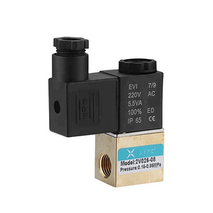 2V Series 2 Position 2 Way Water Heater Aircontrol Solenoid Valve G1/2" Port Size Pneumatic Power OEM Customizable General