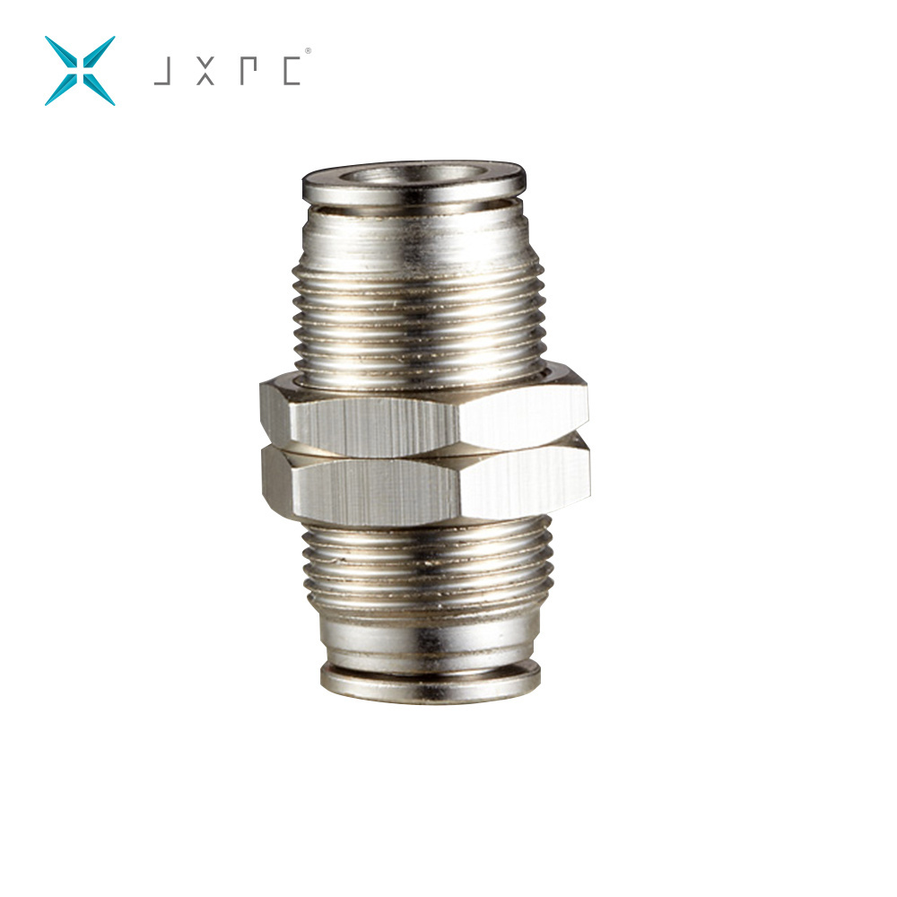 JXPC All Brass Material Metal Straight Female Pneumatic Push In Fittings