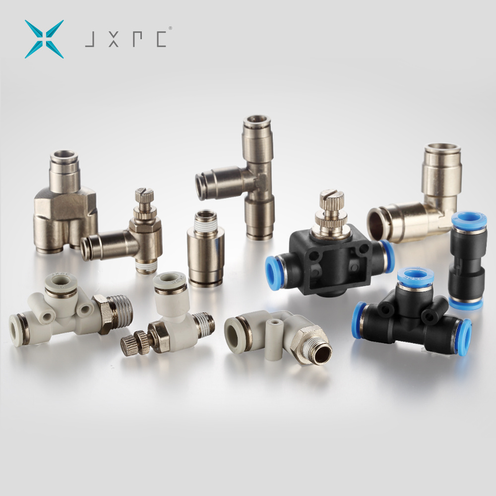 High Quality Durable Pneumatic Gas Brass Connector Push Fittings