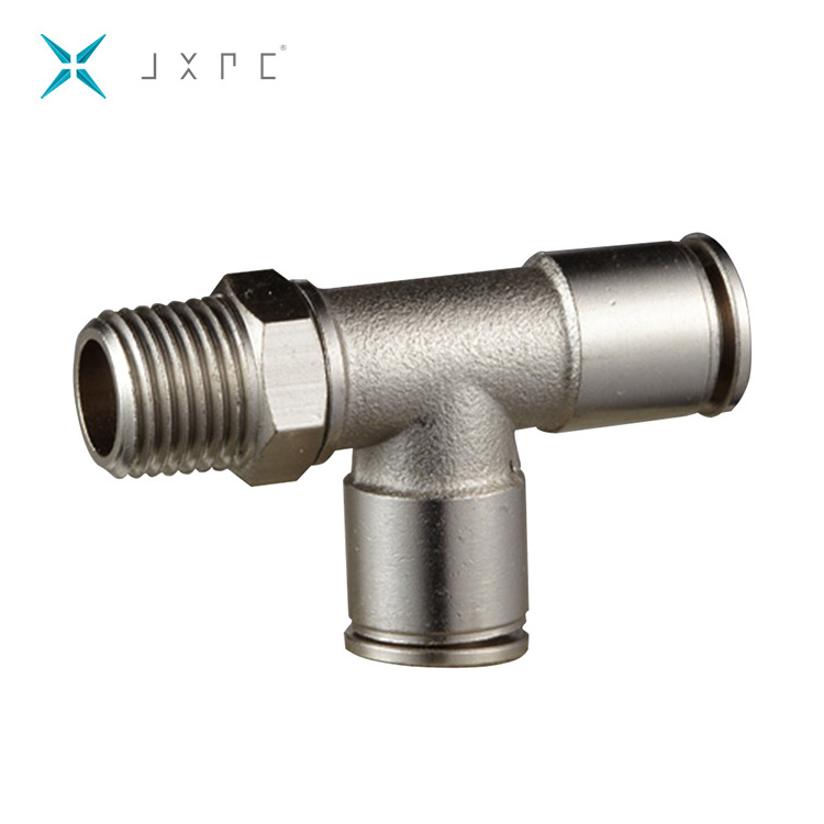 JXPC All Brass Material Metal Straight Female Pneumatic Push In Fittings