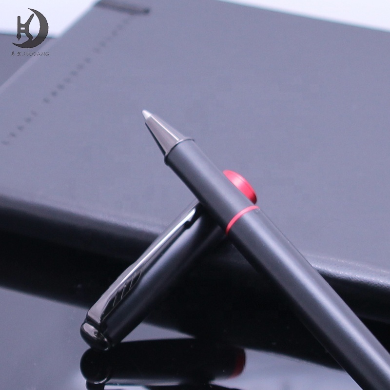 Jinhao 75 Business Precision Gift Pen Extremely Black and Red, Fine Nib Smooth Writing Rollerball Pen