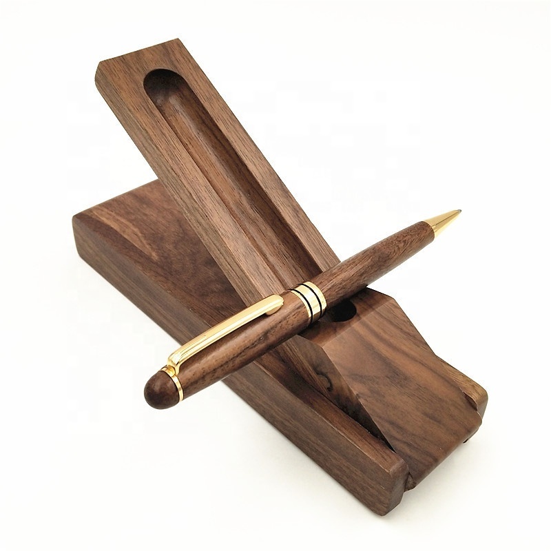 High Quality Wood Office Promotional Business Gifts Roller Ball Pen Box Set,High-end Business Customizable Logo Ballpoint Pens