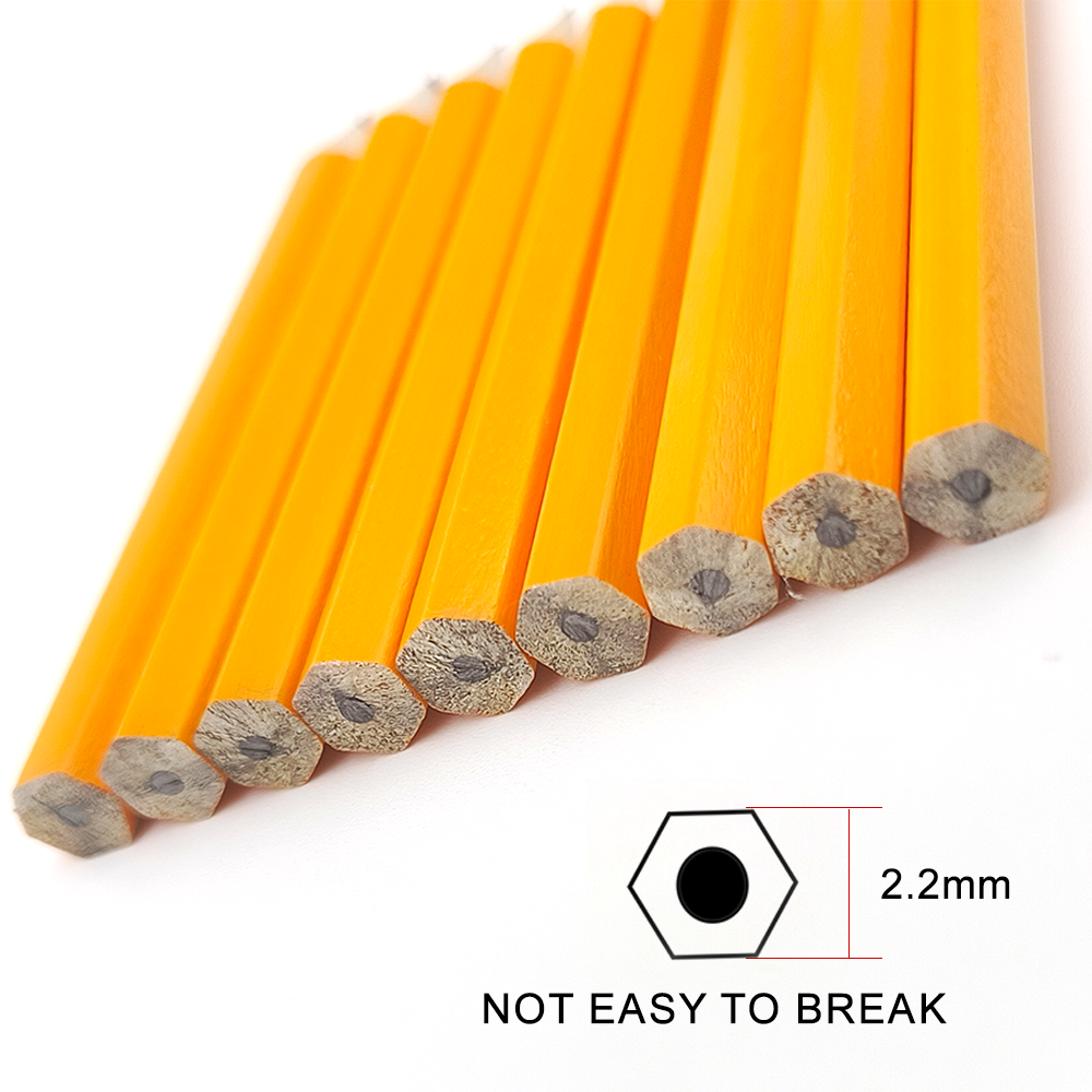 Unleash Your Creativity Classic Short Hexagonal Wooden Pencils