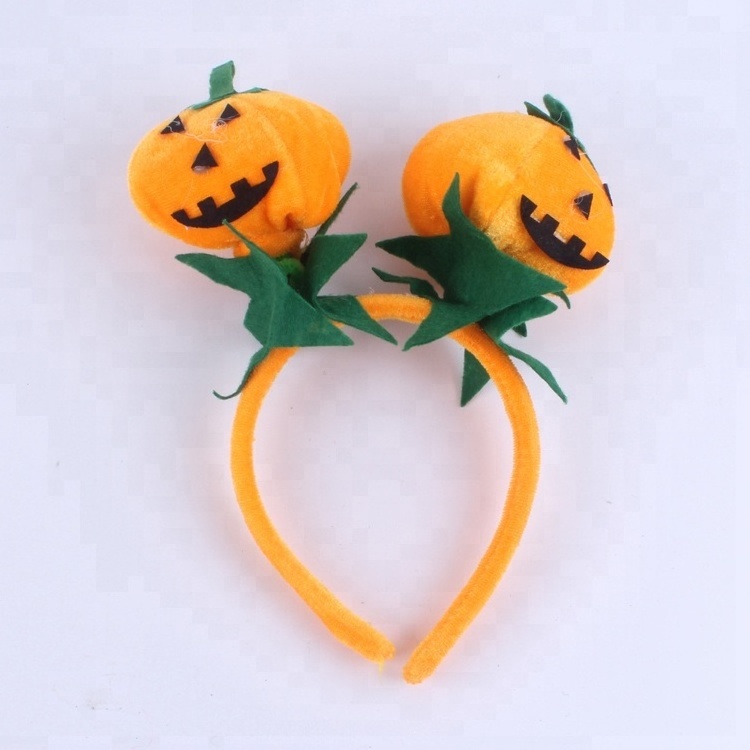 Halloween Costume Accessory-Cute Pumpkin Spider Bat Cap Headband Plastic Rubber Party Favors Birthday Event Baby Shower OEM Size