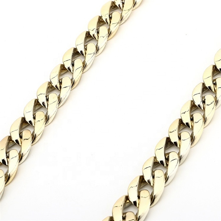 Gold Chain 18K Faux Gold Chain Necklace, 90s Punk Style Necklace Costume Jewelry Hop Turnover Chain Necklace