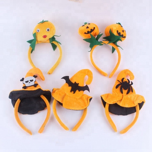 Halloween Costume Accessory-Cute Pumpkin Spider Bat Cap Headband Plastic Rubber Party Favors Birthday Event Baby Shower OEM Size