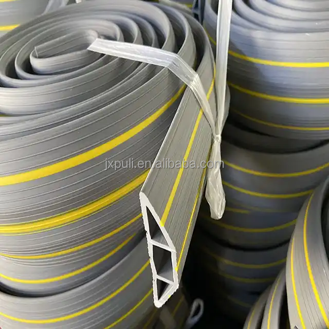 Puli Supply Event Light Duty Rubber Cable Protector Floor PVC 1 Channel Cable Protector Cable Cover