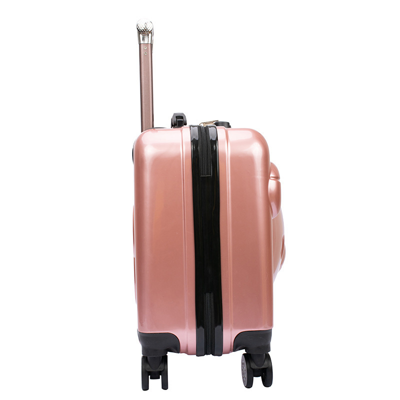 Three-dimensional Cartoon PP Trolley Luggage Bag Children's Travel Suitcase On Wheels Cabin Rolling Luggage