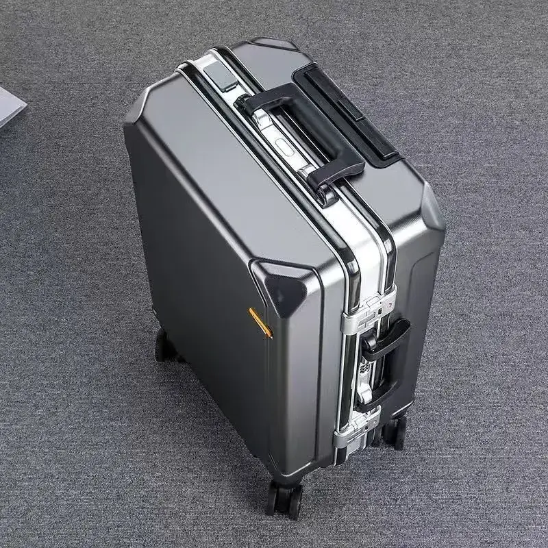 New Design luxury  aluminum luggage Carry on Luggage Suitcases Sets Custom suitcase 20/24/28 inch