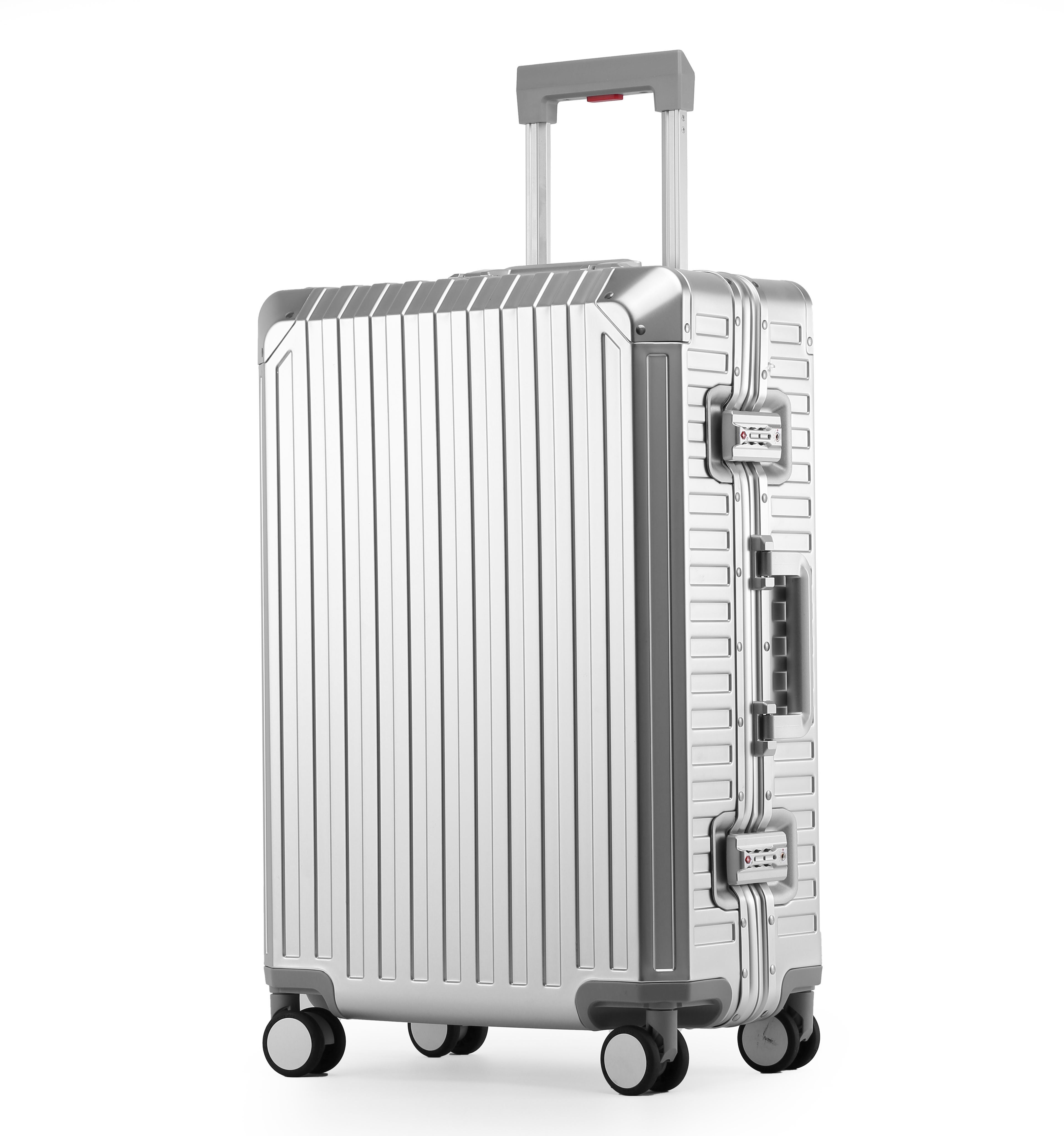 High Quality Designer Aluminium Reisekoffer Koper Koffer Checked Trolley Set Suitcases Luggage Full Aluminum