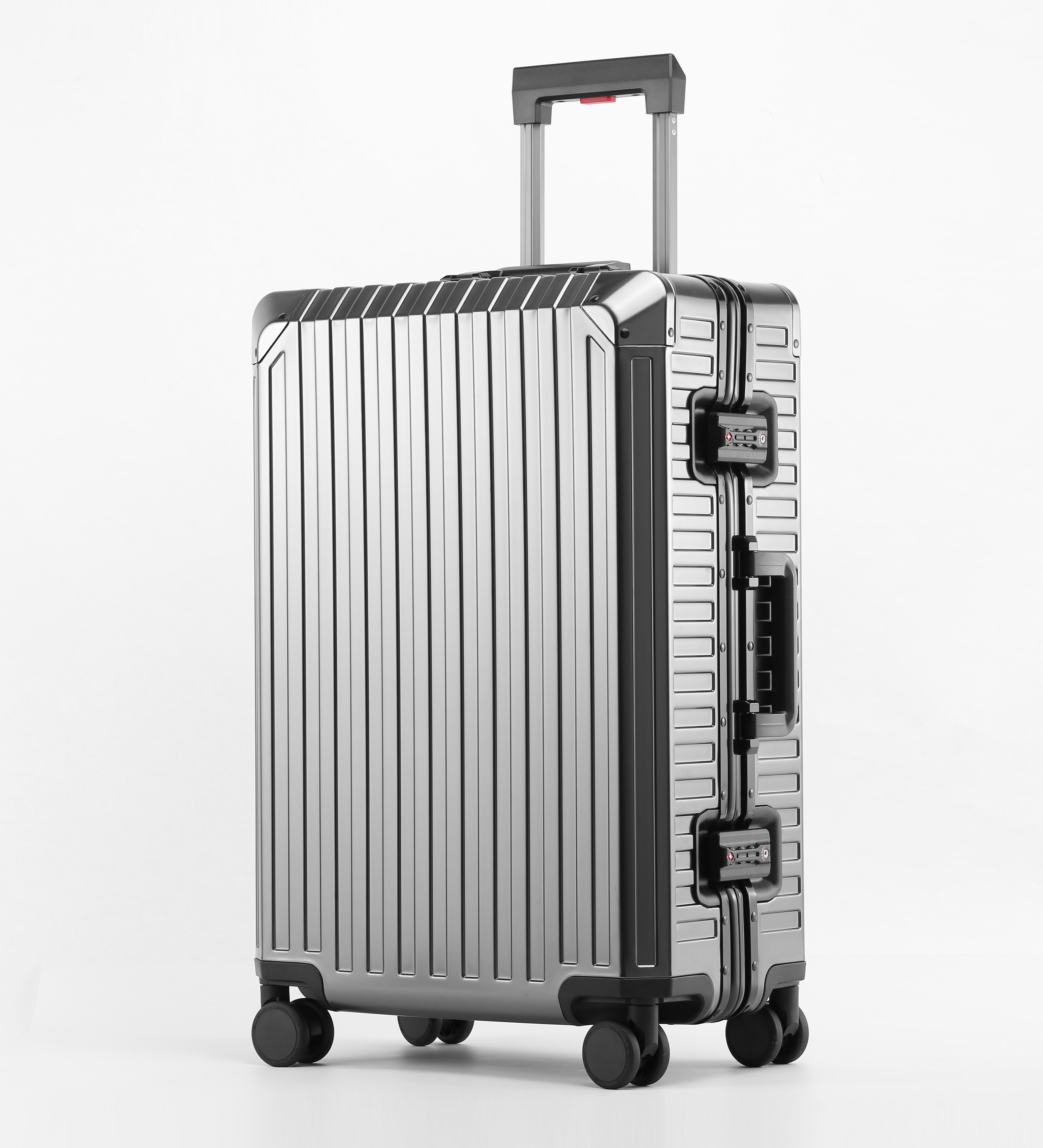 High Quality Designer Aluminium Reisekoffer Koper Koffer Checked Trolley Set Suitcases Luggage Full Aluminum