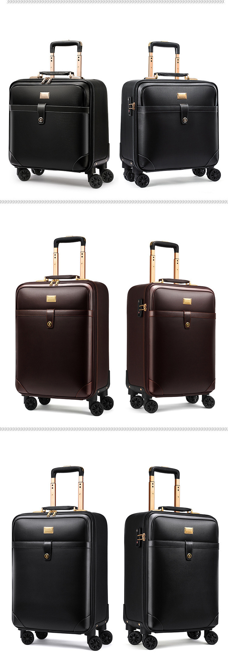 Luggage male suitcase 20 inch universal wheel password case 24 inch large capacity suitcase 18 inch luggage sets 3 piece