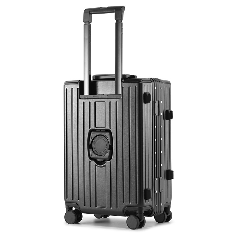 Wholesale Metal Anti-Collision Corners Suitcase Rolling Wheeled Duffel Bag Spinner Travel front opening  Luggage