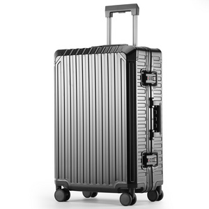 High Quality Designer Aluminium Reisekoffer Koper Koffer Checked Trolley Set Suitcases Luggage Full Aluminum