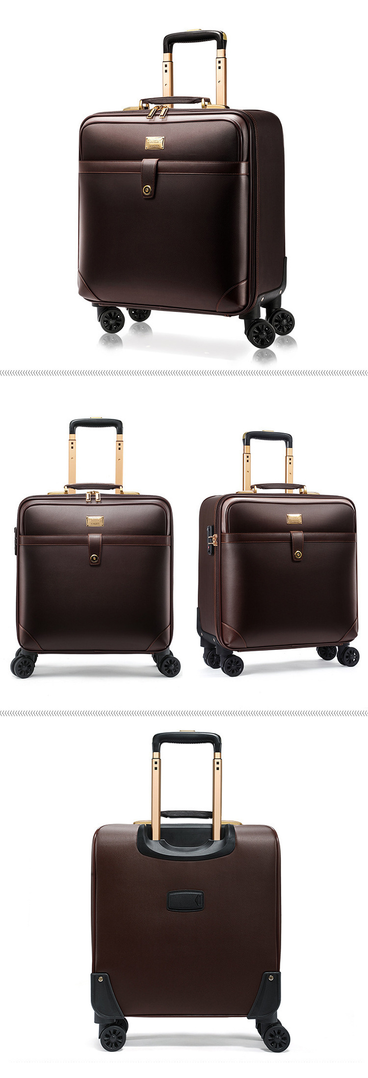 Luggage male suitcase 20 inch universal wheel password case 24 inch large capacity suitcase 18 inch luggage sets 3 piece