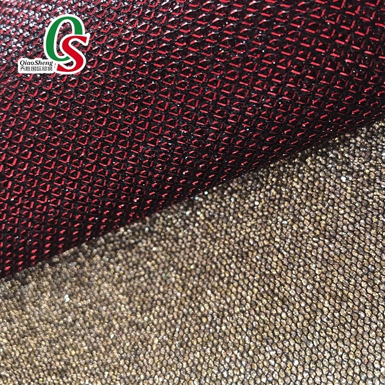 Best Quality Colorful Glitter net/mesh  Fabric for Bag upholstery shoe fabric