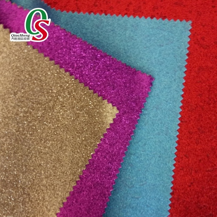 Best Quality Colorful Glitter net/mesh  Fabric for Bag upholstery shoe fabric