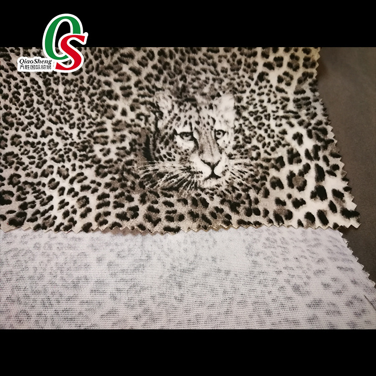 Tiger Skin Pattern Printing On Print Microfiber Knitting Polyester Brocade Jacquard Faux Fur Fashion Embossing Embossed Fabric