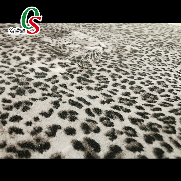 Tiger Skin Pattern Printing On Print Microfiber Knitting Polyester Brocade Jacquard Faux Fur Fashion Embossing Embossed Fabric