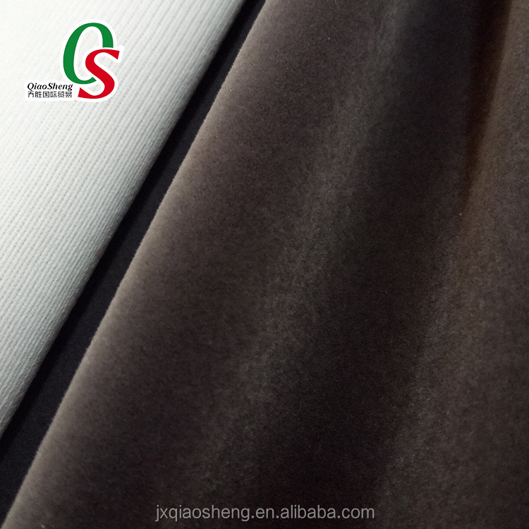 100%nylon flock material flock fabric,tricot flocking fabric,jewelry box velvet material