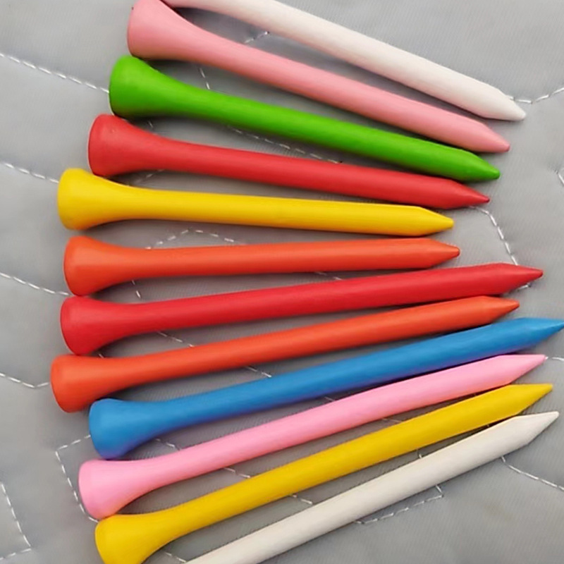 Bulk wholesale Cheap Multi-color Golf Tee Peg Custom Wooden Golf Tee