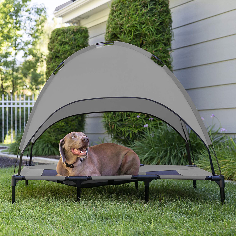 Outdoor Raised Elevated Pet Dog Assorted Tent Soft Bed With Canopy USA Frame for Dog and Cat