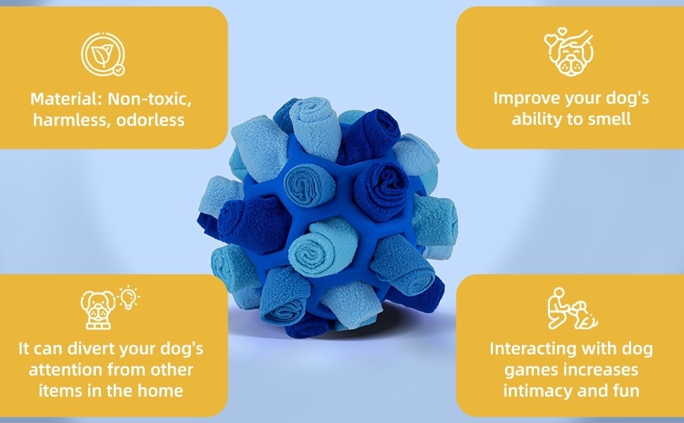 Amazon Hot-sale Interactive Pet Snuffle Ball Dog Toys Dog Slow Feeder Puzzle Toy Pet Supplies