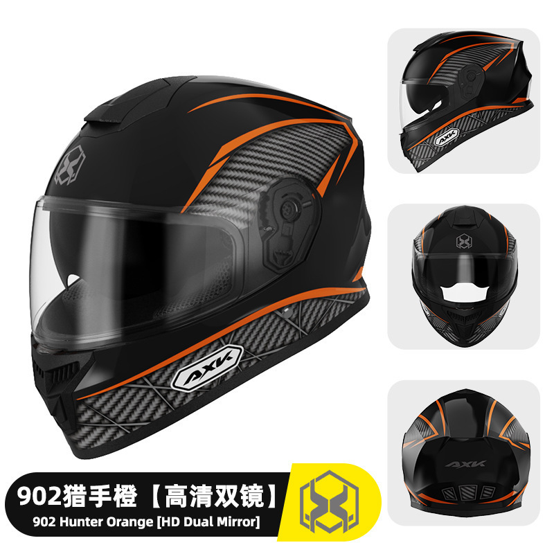 Custom full face motorcycle helmets dot dual lens pp material for man and women quick buckle