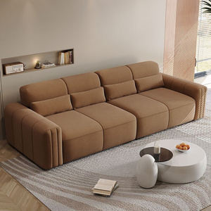 Wholesale upholstered soft sofa modern living room furniture elegant fabric couch minimalism popular new design sofa