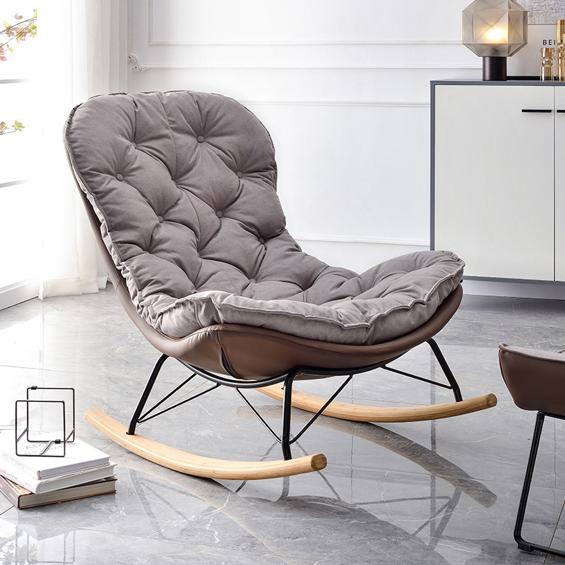 Comfortable zero gravity chair simple design  living room modern rocking chair  balcony-available swing chair