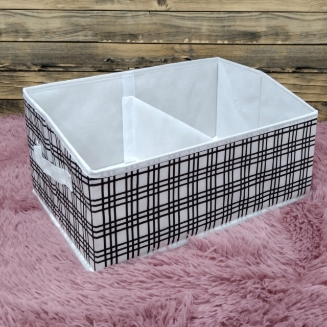 Fabric Foldable Storage Bin Cube Organizer Basket with Flip-Top Lid  Handle Clothes Blanket Box for Home Office Closet