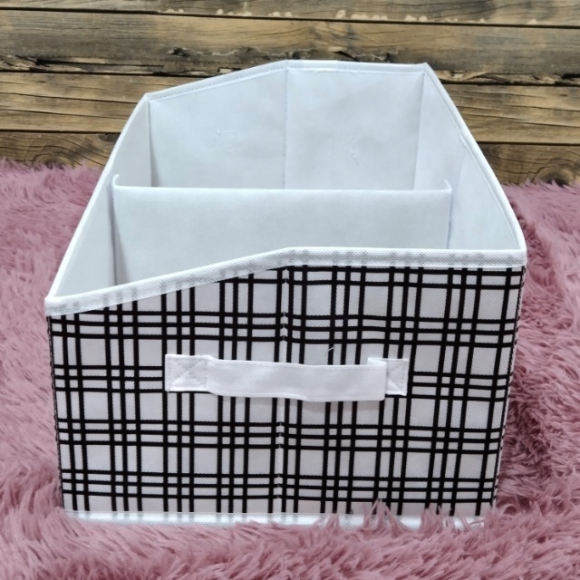 Fabric Foldable Storage Bin Cube Organizer Basket with Flip-Top Lid  Handle Clothes Blanket Box for Home Office Closet