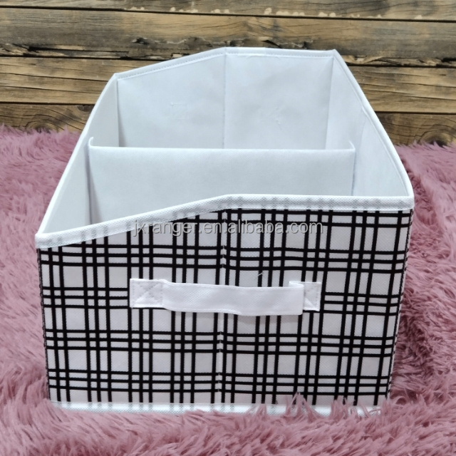 Fabric Foldable Storage Bin Cube Organizer Basket with Flip-Top Lid  Handle Clothes Blanket Box for Home Office Closet