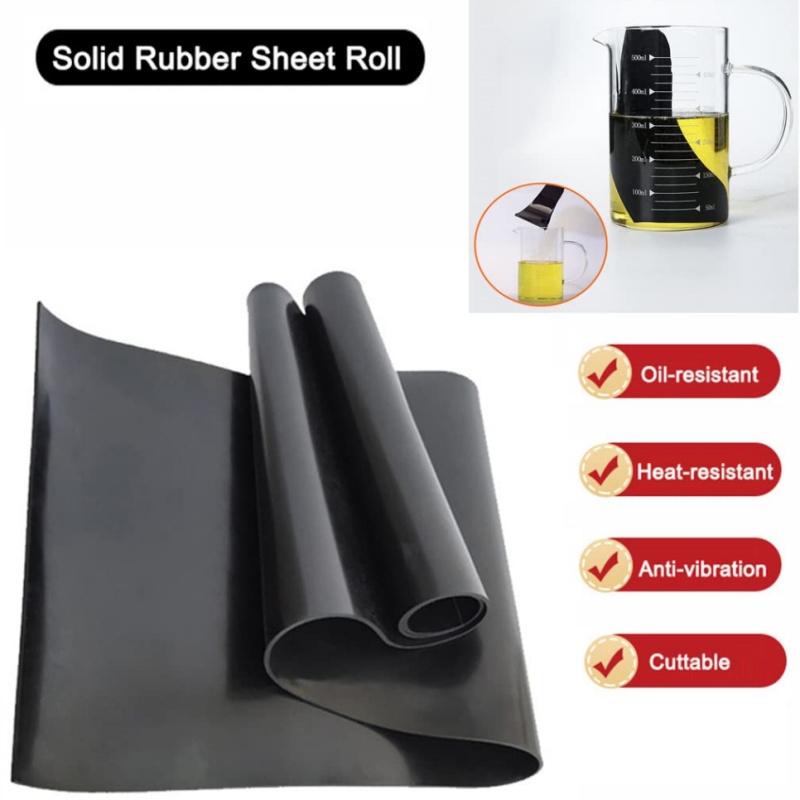 Neoprene Rubber Sheet Roll Insulating Mat  Anti-Slip Anti Vibration Rubber Pads for Sealing Garage Rubber Gasket Material