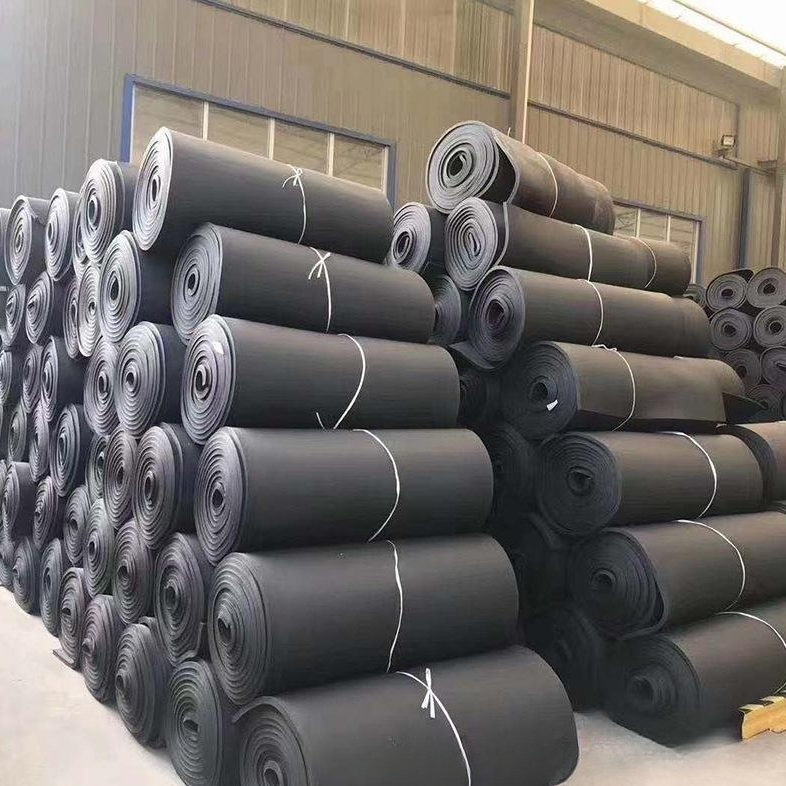 NBR Waterproof EPDM Foam Rubber Insulation Sheet Foam Roll For HVAC