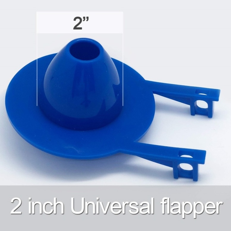 Toilet Flapper Replacement kit 2 inch Universal Toilet Flapper Long Lasting fit 2'' Flush Valve Toilet Leaking Flapper 2 Pack